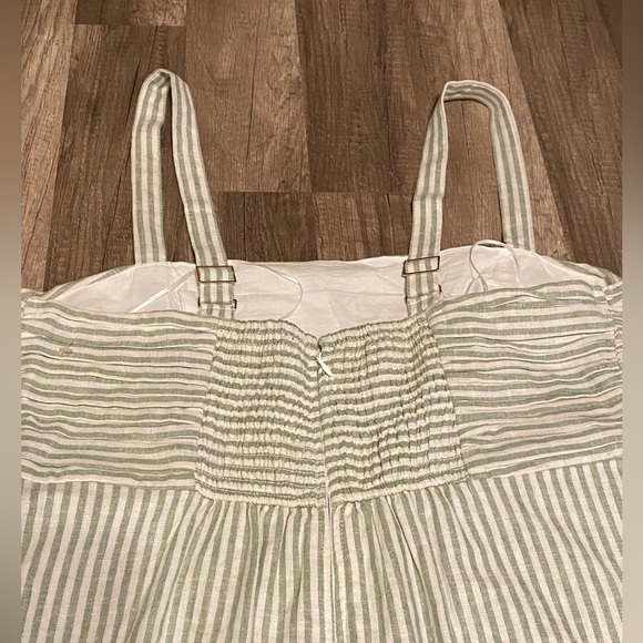 Abercrombie & Fitch Striped Green and White jumpsuit - Picture 3 of 6